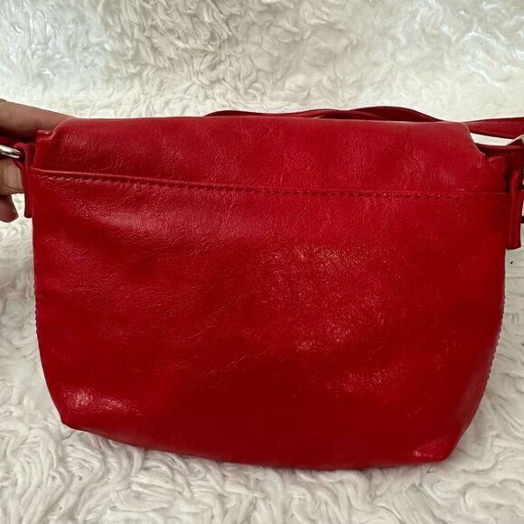 Kenneth Cole Reaction Red Flap Snap Mini Crossbody Bag Vegan Faux Leather - Picture 5 of 11
